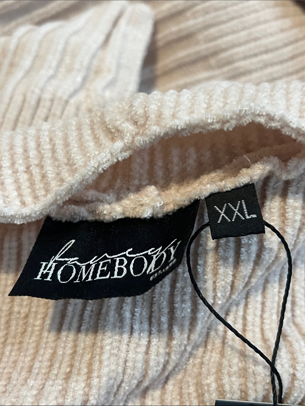 Fancy Homebody Signature Chenille Cardigan - Cream - Picture 4 of 4